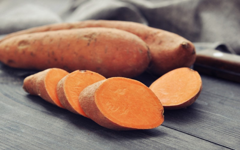 raw sweet potato