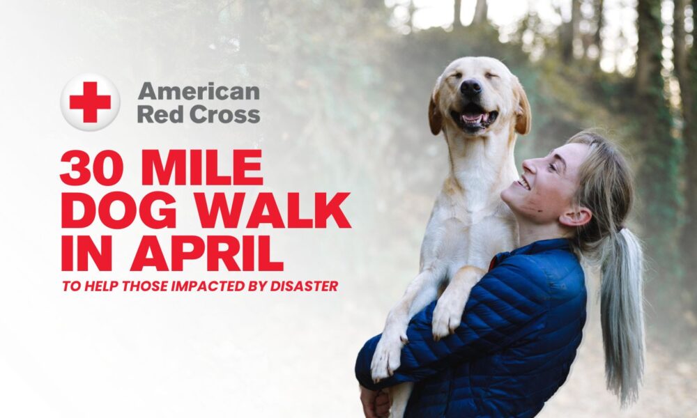 Help Those In Need By Joining The Red Cross' 30 Mile Dog Walking Challenge This April